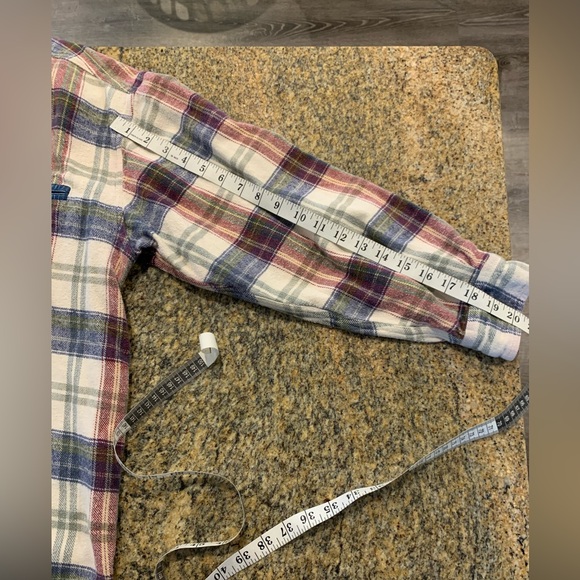 Vintage womens Flannel with Denim collar size large - Picture 10 of 10